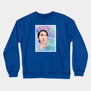 AOC bitches get stuff done watercolor tie dye Crewneck Sweatshirt